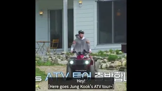 #Jungkook rides Atv with #Jhope.  scared and funny 😂😂. #shorts.