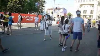 Самара.(11) Болельщики Россия - Уругвай // Samara. Los Fans De Rusia - Uruguay 25.06.2018
