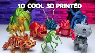 Top 10 ULTIMATE 3D Printed Articulated Creatures - 10 COOL 3D Printed Things