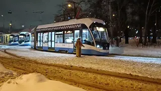 Московский трамвай.18.02.2024г.