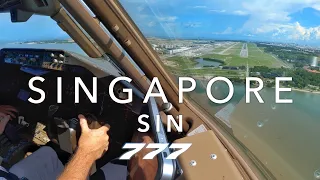 SINGAPORE | BOEING 777 LANDING 4K