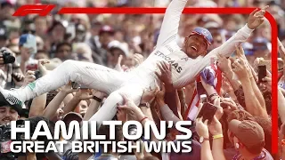 Lewis Hamilton's Great British Grand Prix Wins