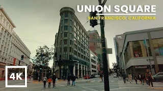 San Francisco Union Square Walking Tour | 4K