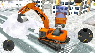 Heavy Machine Simulator Games, Excavator Snow Plow - Android GamePlay HD