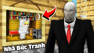 TÔ GÀ THỬ THÁCH 24H XÂY HẦM BÊN TRONG BỨC TRANH TRÁNH KHỎI QUÁI VẬT SLENDER MAN