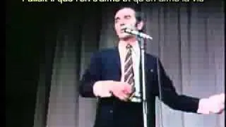 Charles Aznavour - La bohème Lyrics Karaoke