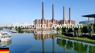 Wolfsburg walking in Downtown - August 2022 |4K UHD|