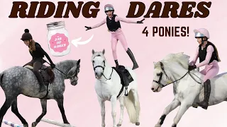 RIDING DARES!!! 4 PONIES (AND A SPICY POPCORN!)