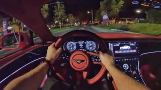 2022 Bentley Continental GT Speed POV Night (3D Audio)(ASMR)