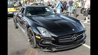 SLS Black Series Surprises Everyone At Cars and Coffee Lafayette! September 2019