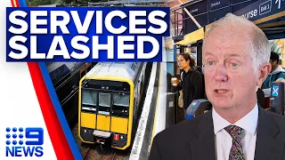 Staff shortages force reduced timetable for Sydney trains | 9 News Australia