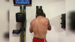 Mike Perry measures his punching power -119000