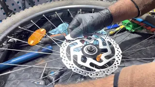 Bisiklet DİSK Frenlerden gelen sesi giderme Pratik ve etkili yöntem. Bicycle disc brake cleaning