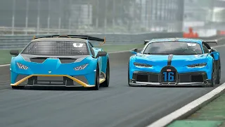 Lamborghini Huracan STO vs Bugatti Chiron Pur Sport at Monza