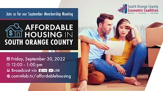 Affordable Housing in South Orange County