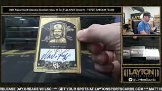 THIS STUFF IS OUTRAGEOUS! 2022 Topps Gilded Collection Baseball Hobby 18 Box FULL CASE Break #1