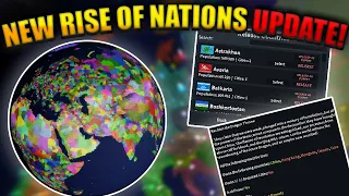 IT'S FINALLY HERE! NEW RISE OF NATIONS UPDATE! (RUSSIAN RELEASABLES, DISARMAMENT, NEW POLICIES!)