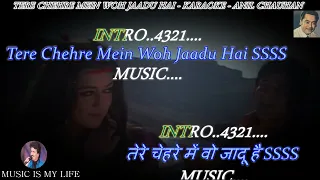 Tere Chehre Mein Woh Jaadu Hai Karaoke Scrolling Lyrics Eng. & हिंदी