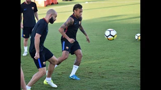 Así fue la pelea entre Neymar y Semedo durante el entrenamiento del Barcelona  2017