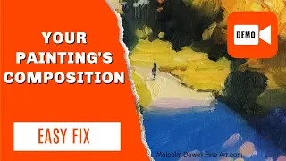 Easy Steps to Great Composition in Painting❗ (Full Demo) 🎨