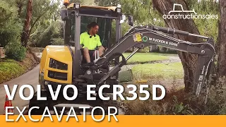Volvo ECR35D excavator ticks the boxes for plumbing contractor