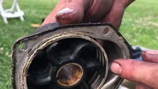 2005 Mercury 115 water pump change and lower unit removal