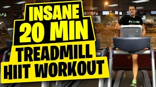 HIIT Workout  - Insane 20 Minute Treadmill Workout