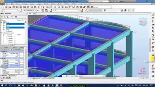 Robot Structural Analysis and Design part 6 -Curved beams, Finite element Analysis of slabs, results