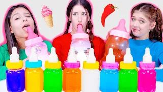 ASMR Mukbang Big Bottle Candy drink 보틀 캔디 젤리 먹방 LiLiBu