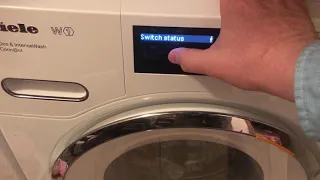 Miele W1 - Enter Service Menu