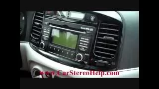 How to Hyundai Accent Car Stereo Removal replace repair cd