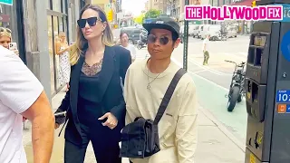 Angelina Jolie's Bodyguard Slams The Door In Her Son's Face While Out Shopping In New York, NY