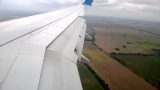 Посадка в Борисполе boeing 737-800. Flydubai