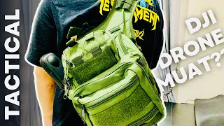 MUAT BANYAAAK❓❓TAS SELEMPANG TACTICAL MODEL 803 KEREN LOKAL TERBARU 💯 | ARMY SLING BAG GREEN REVIEW