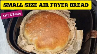 HOW TO MAKE BREAD IN A SMALL SIZE AIR FRYER. I DIVIDED THE RECIPE INTO TWO AND IT WORKED.