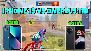 This Player Have Tdm skills🥵🔥Iphone 13 vs Oneplus 11R  60FPS VS 90FPS