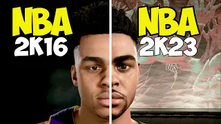 Evolution of D'Angelo Russell In NBA 2K Games  (NBA 2K16 - NBA 2K23)