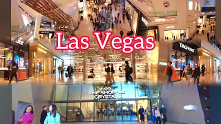 🇨🇦  [4K]  Las Vegas  Mall Walk  - (Aria) Shops at Crystals (Luxury Mall) , Nevada USA 2024