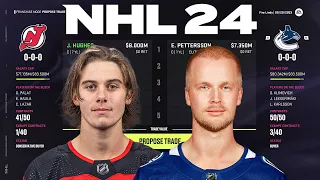WHAT IT WOULD COST EACH NHL TEAM TO TRADE FOR PETTERSSON - NHL 24