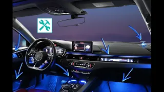 Audi | How To install AMBIENT led LIGHT? 🛠 💡