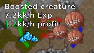 Elite knight hunting lower Roshamuul | 1.2kk profit and 7.2kk exp per hour! Tibia boosted creature