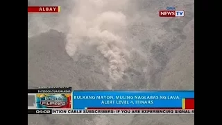 BP: Bulkang Mayon, muling naglabas ng lava; alert level 4, itinaas