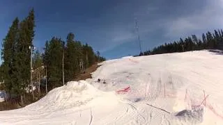 My first double backflip on skis