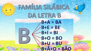 Família silábica da letra B
