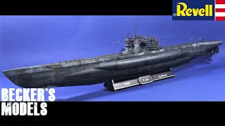 Black basing and hairspray chipping to weather a U-boat | Revell 1/144 Type VII/C