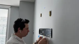 TV Mounting 1-to-1 — Wall bracket installation — No Sound, Time-lapse.