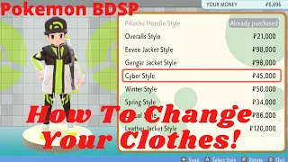 How To Change Your Clothes in Pokémon Brilliant Diamond & Shining Pearl!