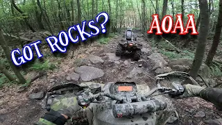 Nothing but rocks! Honda Foreman 500 - Can Am Renegade 1000xxc - AOAA