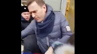 Задержание Алексея Навального на митинге в Москве 28 января 2018