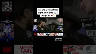 KSI AND DILLION DANIS FIGHT AT MISFITS WEIGH IN 😳